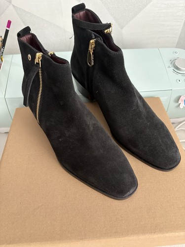 Radley black suede boots - black,