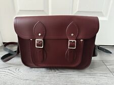 CAMBRIDGE SATCHEL COMPANY 11 INCH BATCHEL OXBLOOD ‘INITIAL A ENGRAVING’ RRP £200
