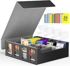 Magnetic Commander Trading Leather Card Deck Box Card Storage Box For TCG MTG UK