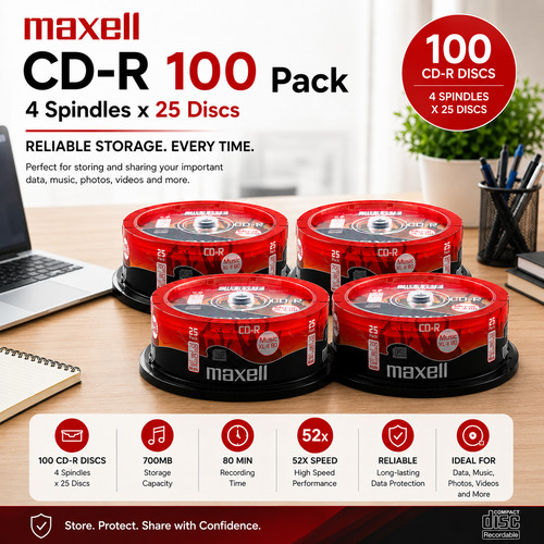 Genuine maxell ii 80 - cd-r, xl-ii