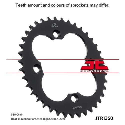 Steel rear sprocket - steel, teeth