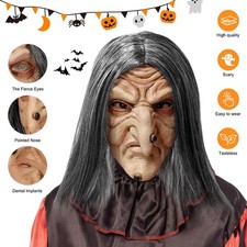 Halloween Witch Mask Scary