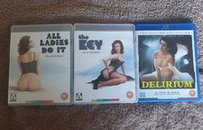 Tinto Brass All Ladies Do It,The Key and Delirium Blu Ray's Region B Bundle