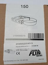 Dura Flue 225 - 385mm Flat Adjustable Wall Support Stainless Steel 150mm RRP £96