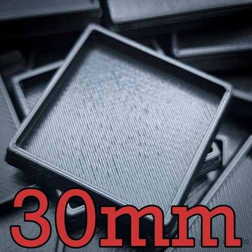 30mm square hollow plastic - 30mm,