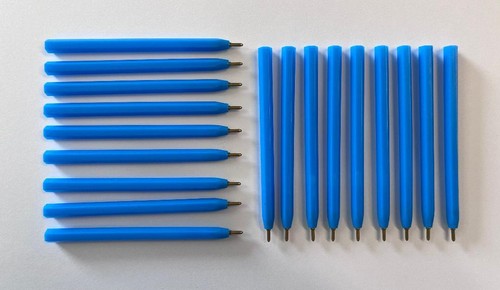 Mini blue barrel jotter - barrel, jotter,ball