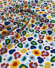 Rainbow Leopard Cotton Stretch Jersey 200 GSM 95/5 Lycra 4 Way Stretch