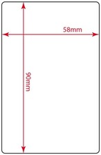 Bizerba labels 58  x 90 