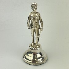 Vintage Sterling Silver Soldier Officer Miniature Figure Garrard & Co 9.5cm