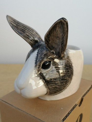 Quail egg cup rabbit face - cup,