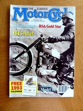 Classic Motorcycle Magazine Nov 1992 Ariel HT5, BSA Gold Star, Norton Model 50