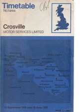 CROSVILLE BUS TIMETABLE BOOK
