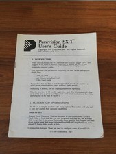 Paravision SX-1 Expansion Addon for Amiga CD32  instructions manual