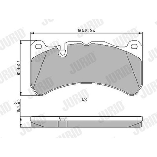 Jurid 573799j brake - brake, pad