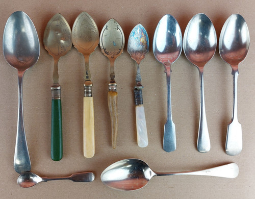Vintage spoons antique - spoons,