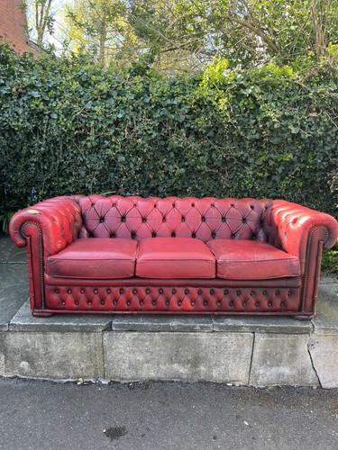 Vintage chesterfield leather - vintage,