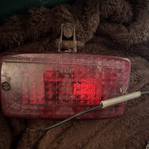 Vintage german red rear fog - red,