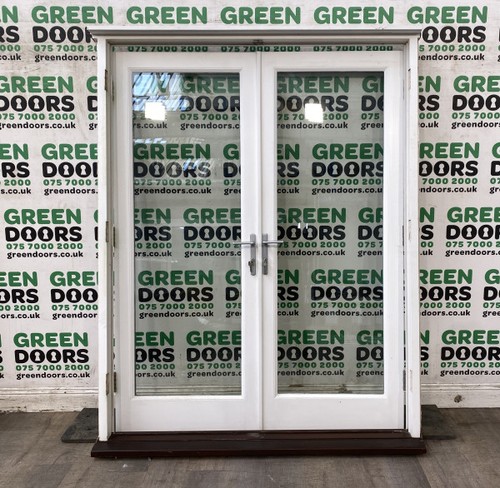 Double glazed french doors - glazed,
