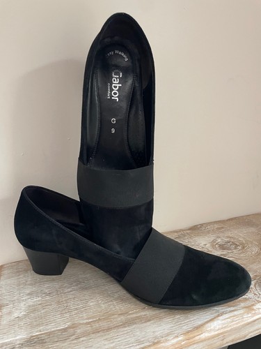 Wide fit black suede - wide,