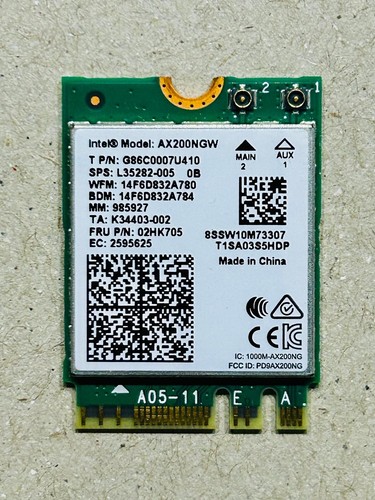 Intel ax200ngw wifi card 2 - 6,