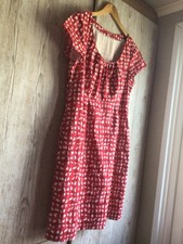 Boden Red & White Retro Print
