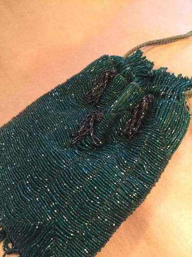 1920 beaded purse with - beaded,