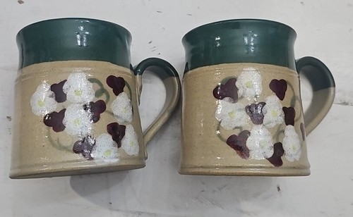 Vtg pottery mugs - pottery, hand