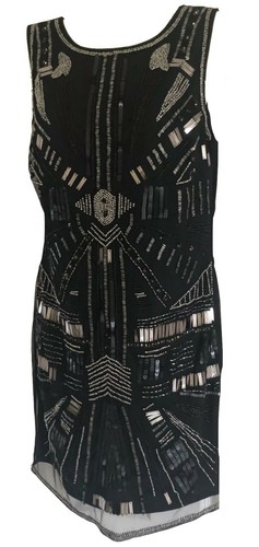 Red herring beaded sequin - red,