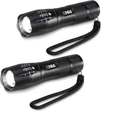 LED Torches Set of 2 - Super Bright Small Torch - Pocket Sized Waterproof - H&S