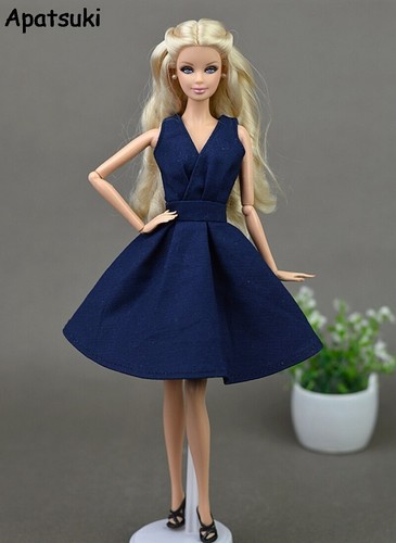 Dark blue elegant - dark, doll