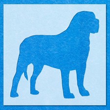 English Mastiff Stencil: Mylar Airbrush Wall Art Painting Crafts  - 190 Micron