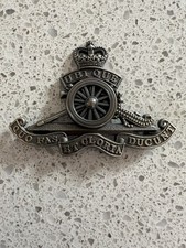 RA RHA Officers Cap Badge NEW