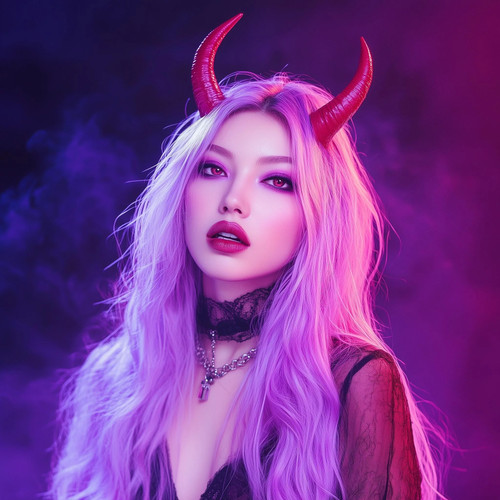 Demon horns printed devil - demon, 3d