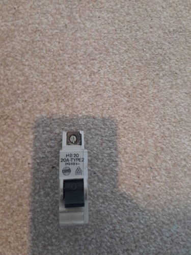Wylex amp type m9 mcb - 20,