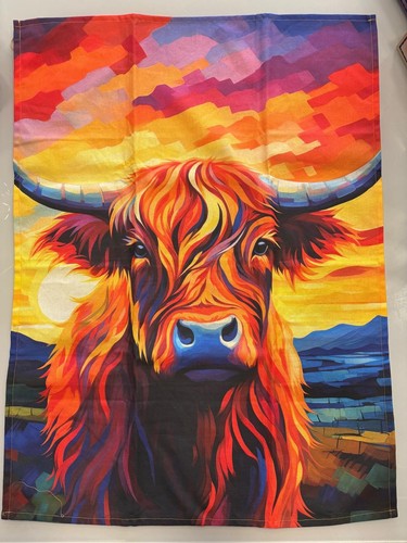 Colorful highland cow tea - highland,