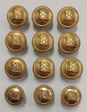 Nice Matching Set of 12 Alfred Holt Blue Funnel Shipping Line Buttons by Simpson