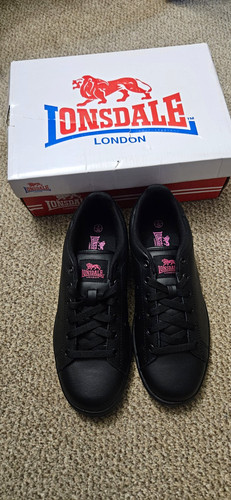 Lonsdale uniisex black low top - lonsdale,