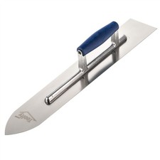 Stainless Steel Flooring Trowel 500mm Wooden Handle Toolty DIY