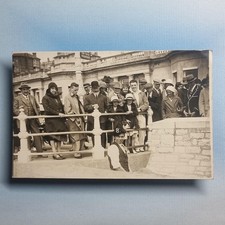 Bournemouth Postcard C1930 Real Photo Dorset Tourists Portrait Deco Fashion