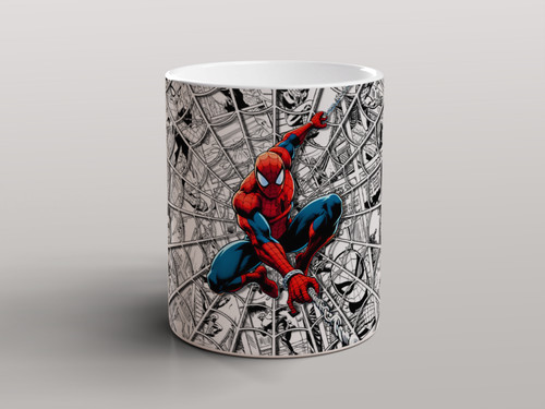 Spider superhero ceramic mug - ceramic,