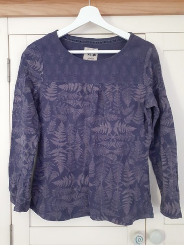 Purple fern print long - purple,