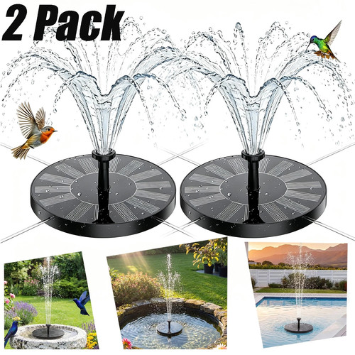 2pcs solar bird bath - bird,