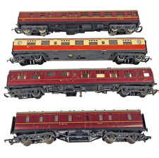 Lima , Mainline & Triang Rake Of 4 X Model Railways Various Coaches Of OO Gauge.