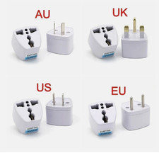 Universal Travel Adapter US UK AU to EU Plug Converter 2 Pin Europe Power Socket