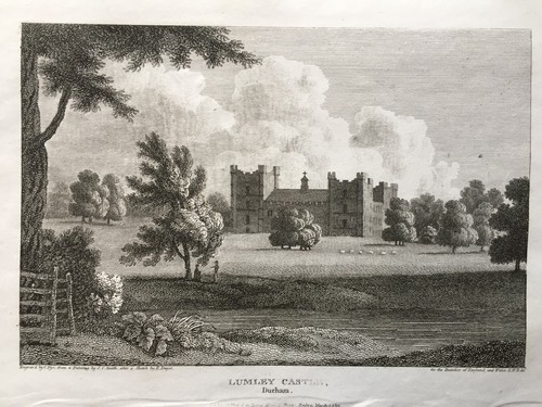1810 antique print - print;, lumley