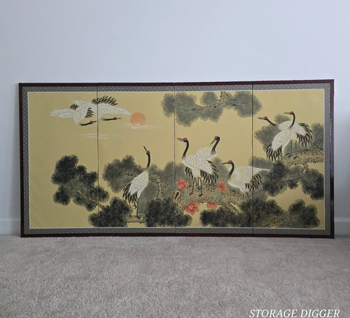 Vintage chinese cranes tree - vintage,