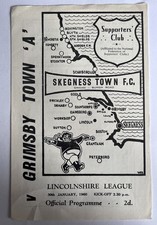 Skegness Town v Grimsby Town Lincolnshire League 30th January 1960