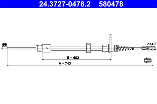 Parking brake cable ate - parking,