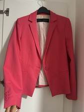 Zara Basic Pink Button Blazer Jacket Size EUR Small s Womens
