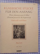 Classical pieces for the beginning for cello by Percy Such part1